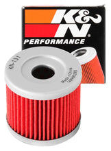 Load image into Gallery viewer, K&amp;N Suzuki / Hyosung 1.75in OD x .5in ID x 1.563in H Oil Filter - Installation View