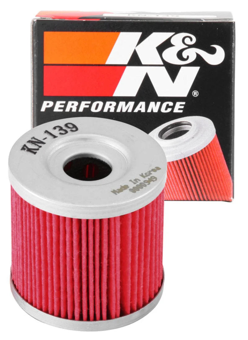 K&N Suzuki / Kawasaki / Arctic 1.75in OD x 1.719in H Oil Filter - Installation View