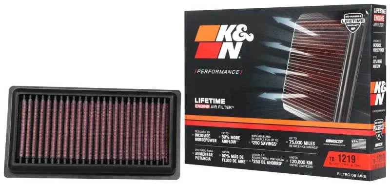 K&N Triumph Scrambler 1200 2019-2020 Replacement Air Filter - Installation View