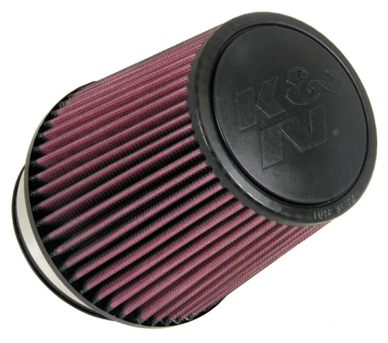 K&N Univ Rubber Round Tapered Filter 4.375in Flg ID/10 Deg Flg Angle 6in B OD/4.625in T OD/6.5in H - Main Product View