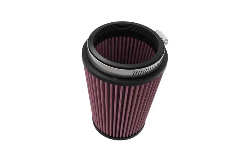 K&N Universal 4in Flange x 5-3/8in Base x 4in Height High flow Air Filter - Side View