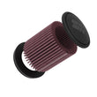 Load image into Gallery viewer, K&amp;N Universal 4in Flange x 6-17/32in Base x 6-3/4in Height Clamp-On Air Filter - Back View