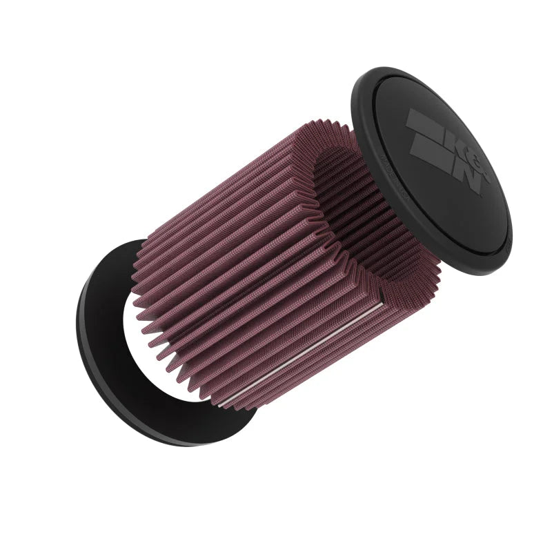K&N Universal 4in Flange x 6-17/32in Base x 6-3/4in Height Clamp-On Air Filter - Back View