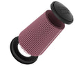 Load image into Gallery viewer, K&amp;N Universal 5in Flange x 8-1/2in Base x 5in Height High flow Air Filter - Back View