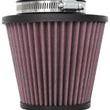 Load image into Gallery viewer, K&amp;N Universal Air Filter 2-7/8in Flange / 5-3/16in Base / 3-1/2in Top / 4-7/16in Height - Side View