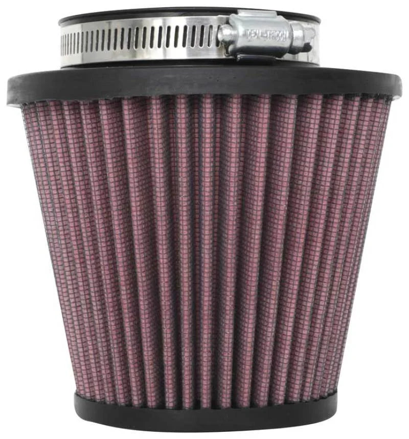 K&N Universal Air Filter 2-7/8in Flange / 5-3/16in Base / 3-1/2in Top / 4-7/16in Height - Side View