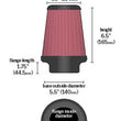 Load image into Gallery viewer, K&amp;N Universal Air Filter 3-1/2in Flange / 5-1/2in Base / 4-1/2in Top / 6-1/2in Height - Additional View 7