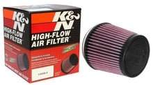 Load image into Gallery viewer, K&amp;N Universal Air Filter 4in Flange / 5-3/8 in Base / 4-1/2in Top / 5in Height - Installation View