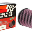 Load image into Gallery viewer, K&amp;N Universal Air Filter 4in Flange / 5-3/8in Base / 4-1/2in Top / 6in Height - Back View