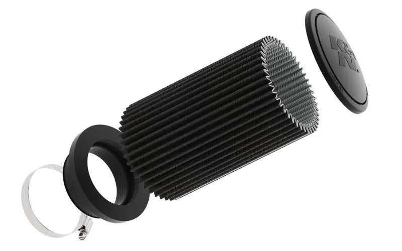 K&N Universal Air Filter (4in. Flange / 6in. Base / 5.25in. Top OD / 9.25in. Height) - Installation View