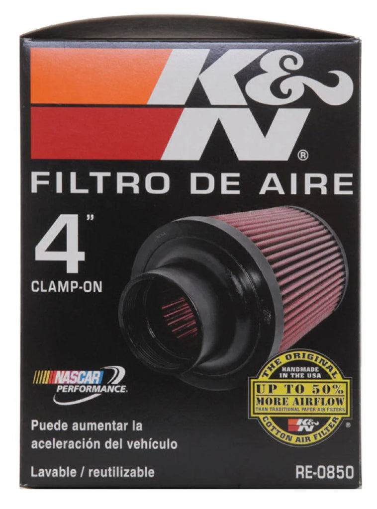 K&N Universal Air Filter (4in. Flange / 6in. Base OD / 4-5/8in. Top OD / 6in. Height) - Additional View 7
