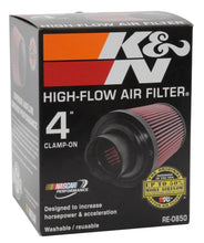 Load image into Gallery viewer, K&amp;N Universal Air Filter (4in. Flange / 6in. Base OD / 4-5/8in. Top OD / 6in. Height) - Additional View 10