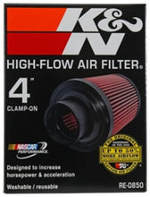 Load image into Gallery viewer, K&amp;N Universal Air Filter (4in. Flange / 6in. Base OD / 4-5/8in. Top OD / 6in. Height) - Additional View 12