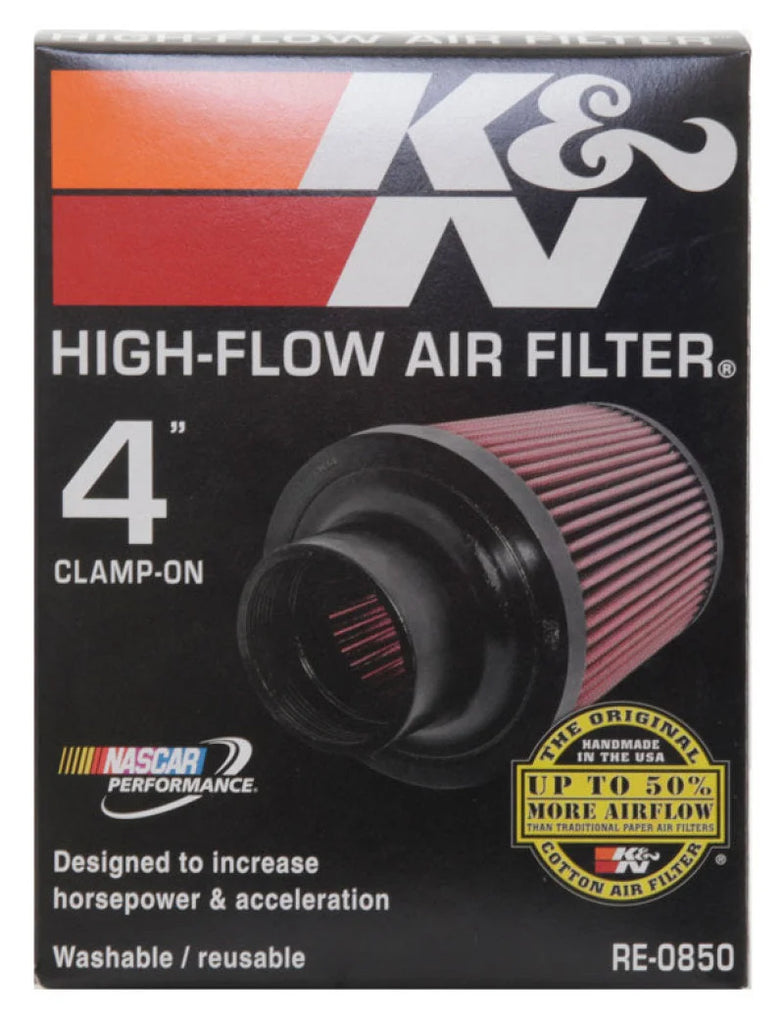 K&N Universal Air Filter (4in. Flange / 6in. Base OD / 4-5/8in. Top OD / 6in. Height) - Additional View 14