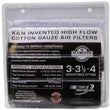 Load image into Gallery viewer, K&amp;N Universal Air Filter Chrome Round Tapered Blue - 4in Flange ID x 1.125in Flange Length x 5.5in H - Additional View 5