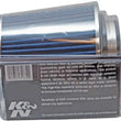 Load image into Gallery viewer, K&amp;N Universal Air Filter Chrome Round Tapered Blue - 4in Flange ID x 1.125in Flange Length x 5.5in H - Additional View 6