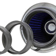 Load image into Gallery viewer, K&amp;N Universal Air Filter Chrome Round Tapered Blue - 4in Flange ID x 1.125in Flange Length x 5.5in H - Additional View 7