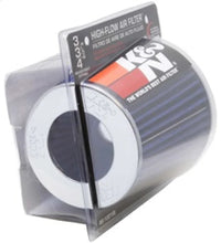 Load image into Gallery viewer, K&amp;N Universal Air Filter Chrome Round Tapered Blue - 4in Flange ID x 1.125in Flange Length x 5.5in H - Additional View 10