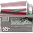 Load image into Gallery viewer, K&amp;N Universal Air Filter Chrome Round Tapered Red - 4in Flange ID x 1.125in Flange Length x 5.5in H - Additional View 5