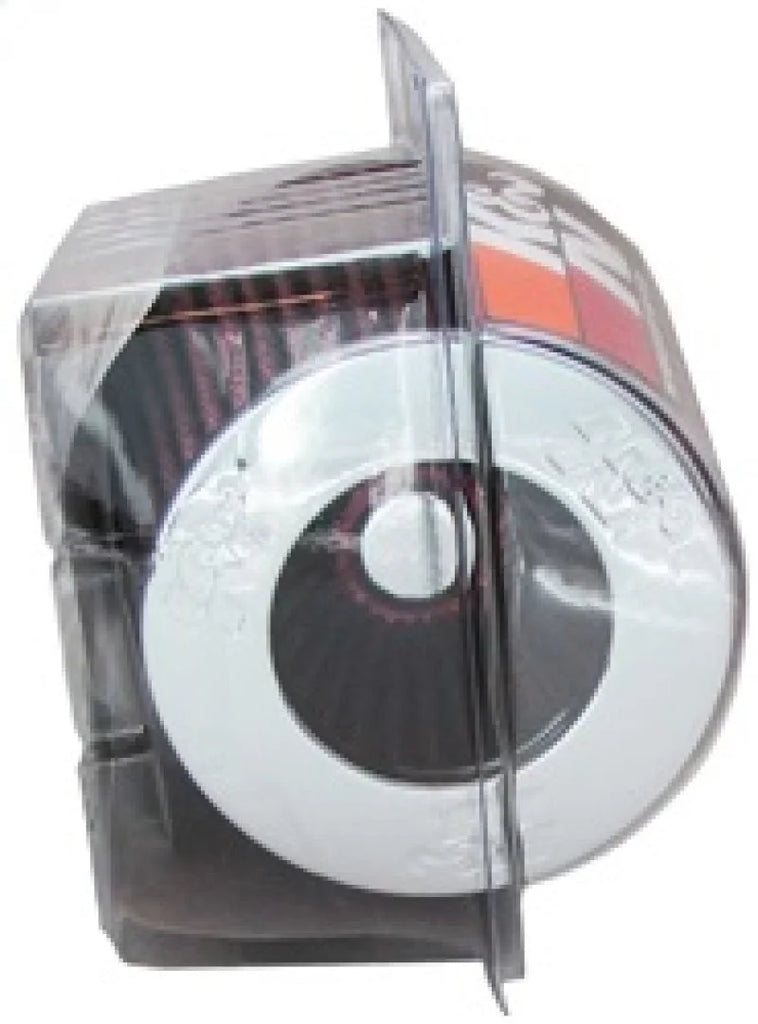 K&N Universal Air Filter Chrome Round Tapered Red - 4in Flange ID x 1.125in Flange Length x 5.5in H - Additional View 7