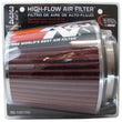 Load image into Gallery viewer, K&amp;N Universal Air Filter Chrome Round Tapered Red - 4in Flange ID x 1.125in Flange Length x 5.5in H - Additional View 9