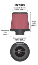 Load image into Gallery viewer, K&amp;N Universal Air Filter Round Tapered 7.375in Base OD / 6.625in Top OD / 7.875in Height - Back View