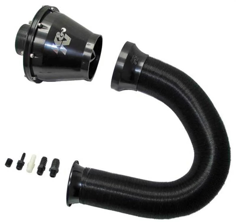 K&N Universal Apollo Black Cold Air Intake - 70mm OD FLG PP - Main Product View