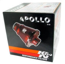 Load image into Gallery viewer, K&amp;N Universal Apollo Black Cold Air Intake - 70mm OD FLG PP - Back View