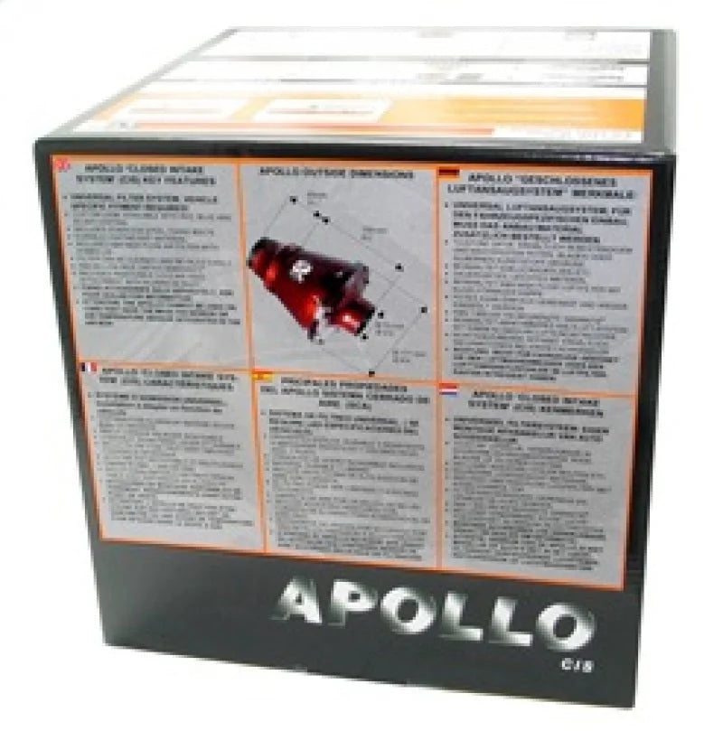 K&N Universal Apollo Black Cold Air Intake - 70mm OD FLG PP - Additional View 5