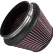 Load image into Gallery viewer, K&amp;N Universal Carbon Fiber Filter 6in Flange / 7-1/2in OD-B / 5-1/8in OD-T / 5in H - Back View