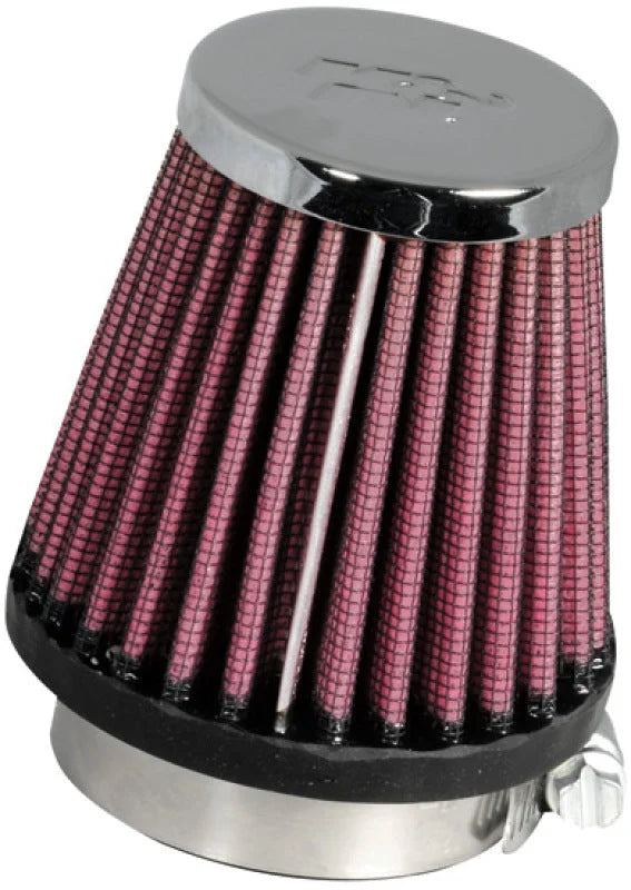 K&N Universal Chrome Filter 1 15/16 inch FLG / 3 inch Base / 2 inch Top / 3 inch Height - Main Product View