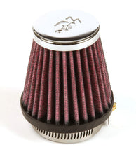 Load image into Gallery viewer, K&amp;N Universal Chrome Filter 1 15/16 inch FLG / 3 inch Base / 2 inch Top / 3 inch Height - Side View