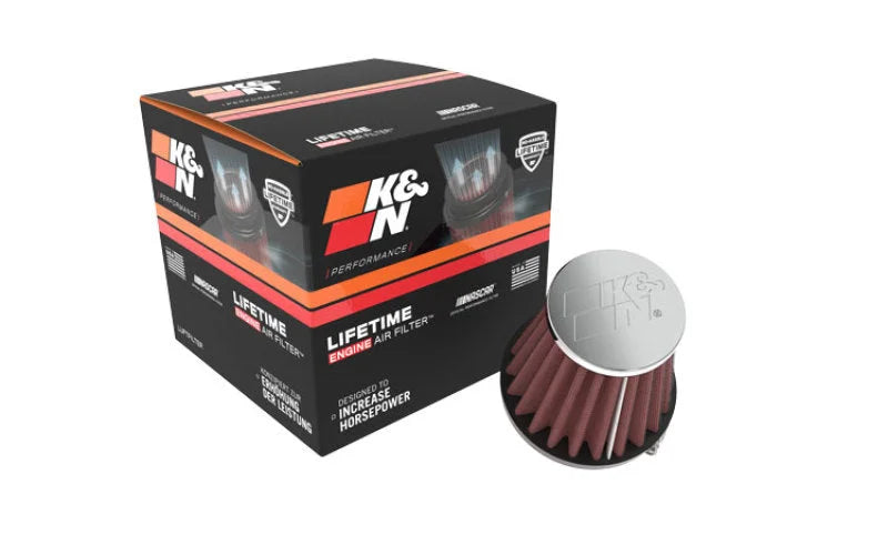 K&N Universal Chrome Filter 1 15/16 inch FLG / 3 inch Base / 2 inch Top / 3 inch Height - Additional View 10