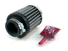 Load image into Gallery viewer, K&amp;N Universal Chrome Filter 1 1/8 inch FLG / 2 1/4 inch Bottom / 2 inch Top / 2.5 inch Height - Main Product View