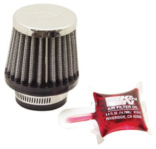 Load image into Gallery viewer, K&amp;N Universal Chrome Filter 1 3/8 inch FLG / 2 1/2 inch Base / 2 inch Top / 2 1/4 inch Height - Main Product View