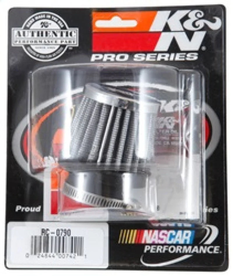 K&N Universal Chrome Filter 1 3/8 inch FLG / 2 1/2 inch Base / 2 inch Top / 2 1/4 inch Height - Additional View 10