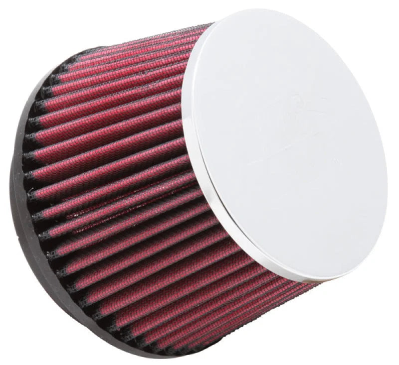 K&N Universal Chrome Filter 100MM Flange ID / 138MM Base OD / 114MM Top OD / 92MM Height - Main Product View