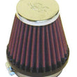 Load image into Gallery viewer, K&amp;N Universal Chrome Filter 2 1/8 inch FLG / 3 inch Bottom / 2 inch Top / 3 inch Height - Main Product View