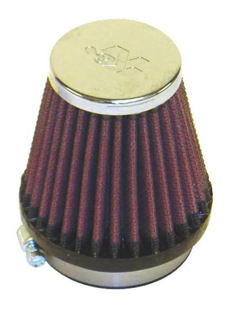 K&N Universal Chrome Filter 2 1/8 inch FLG / 3 inch Bottom / 2 inch Top / 3 inch Height - Main Product View