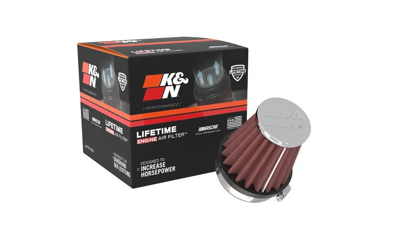 K&N Universal Chrome Filter 2 1/8 inch FLG / 3 inch Bottom / 2 inch Top / 3 inch Height - Additional View 9