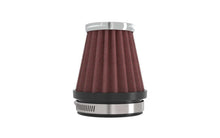 Load image into Gallery viewer, K&amp;N Universal Chrome Filter 2 1/8 inch FLG / 3 inch Bottom / 2 inch Top / 3 inch Height - Additional View 10