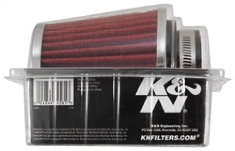 K&N Universal Chrome Filter 2 3/4in FLG / 4 1/2in Bottom / 4 1/2in Height - Installation View