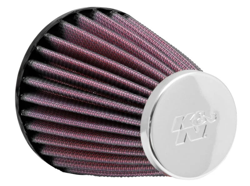 K&N Universal Chrome Filter 2.063in Flange ID x 3.5in Base OD x 2in Top OD x 4in H - Main Product View
