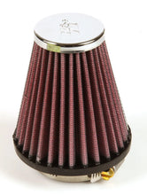 Load image into Gallery viewer, K&amp;N Universal Chrome Filter 2.063in Flange ID x 3.5in Base OD x 2in Top OD x 4in H - Back View