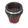 Load image into Gallery viewer, K&amp;N Universal Chrome Filter 2.125 in Flange ID / 3in Base OD / 2in Top OD / 2.75in Height - Side View