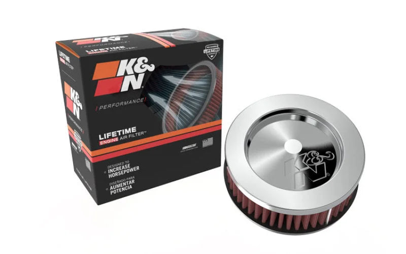 K&N Universal Chrome Filter 2.438in Flange ID x 5.125in OD x 2in H - Additional View 8