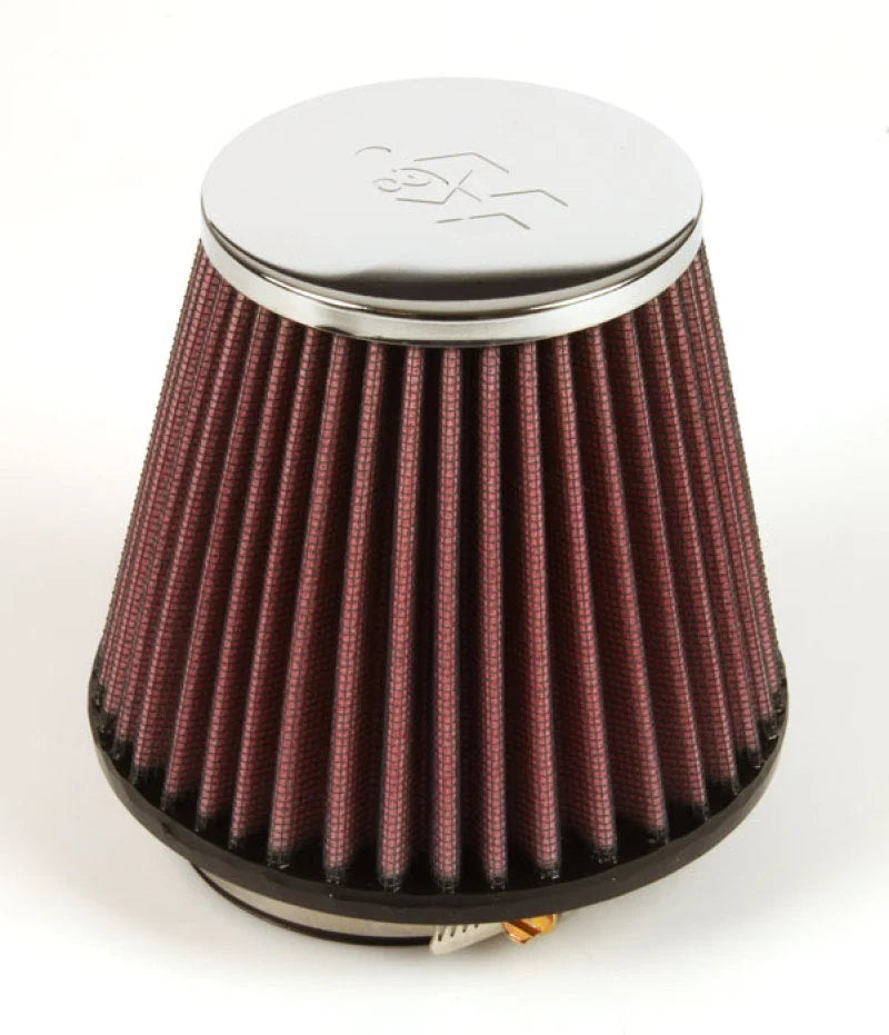 K&N Universal Chrome Filter 2.875in Flange ID / 5.188 Base OD / 3.5in Top OD / 4.438in Height - Main Product View