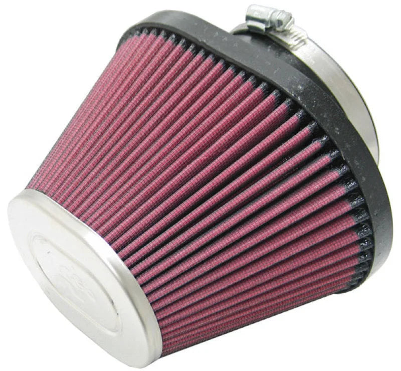 K&N Universal Chrome Filter-Oval Tapered 4in Flg ID x 5.375in Base O/S W x 3.313in Top O/S W - Main Product View