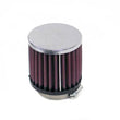 Load image into Gallery viewer, K&amp;N Universal Chrome Filter-Round Straight 2.125in Flg ID x 3in OD x 3in H - Main Product View