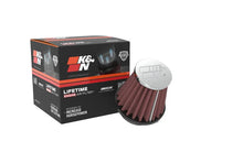 Load image into Gallery viewer, K&amp;N Universal Chrome Filter-Round Tapered-1.688in Flange ID x 2in Top OD x 3in Base OD x 2.75in H - Installation View